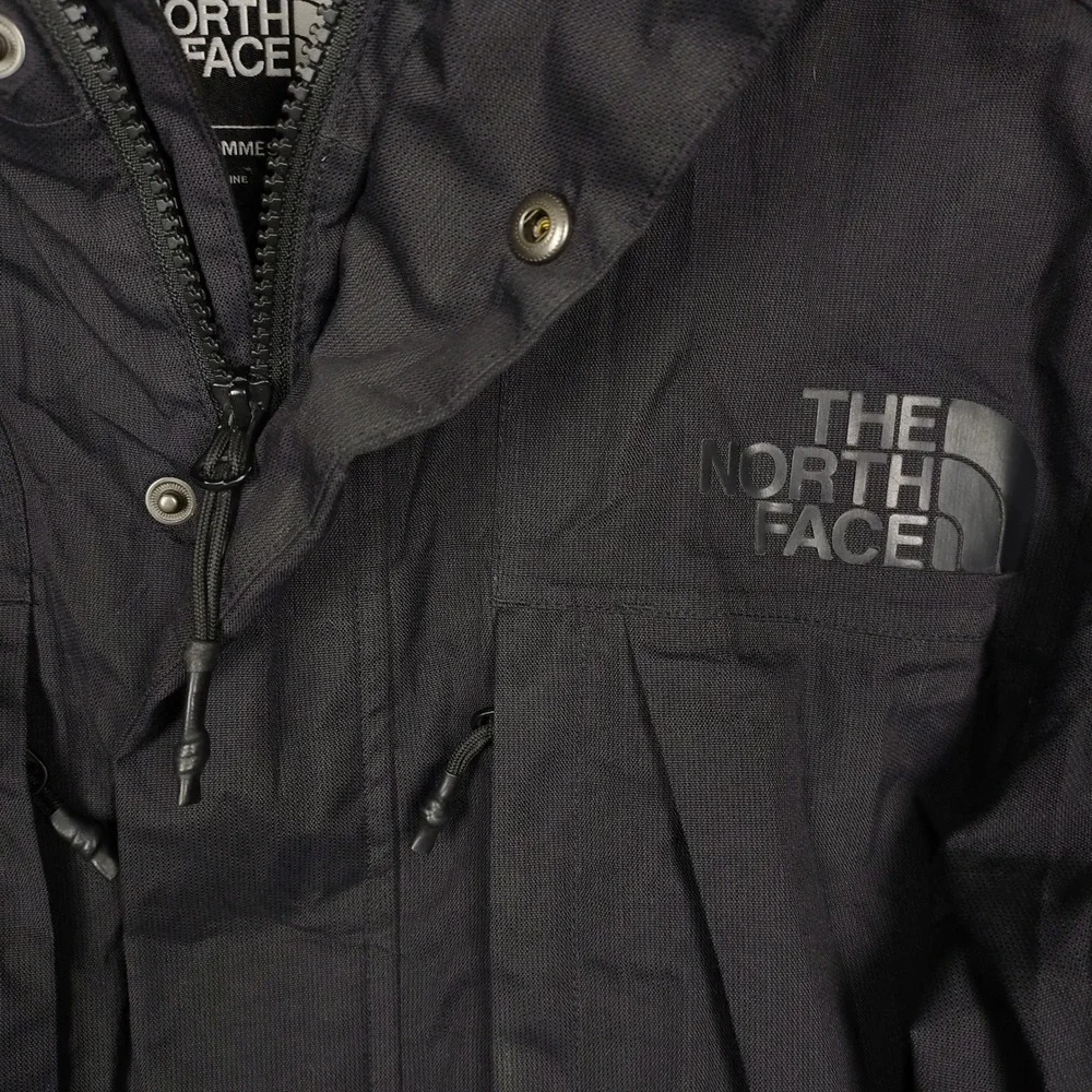 The North Face Mens XS Black Hooded Insulated Parka Faux Fur Trim Down Coat